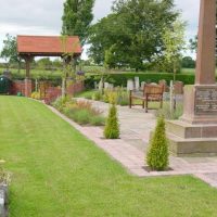 Tilstock Cemetary garden designed by Butler Landscapes.