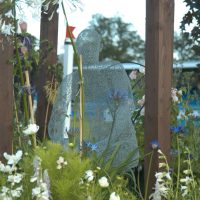 Garden feature in Bolesworth Arena Show Garden, designed by Butler Landscapes.