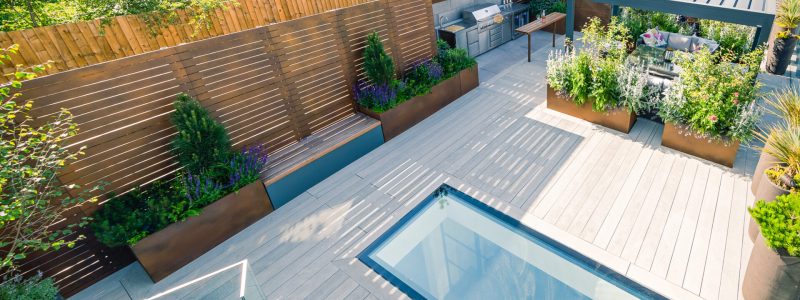 Contemporary Rooftop Garden, Manchester