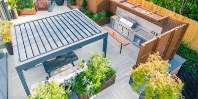 Contemporary Rooftop Garden, Manchester