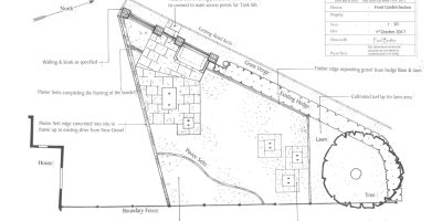 Butler Landscapes garden design drawing.