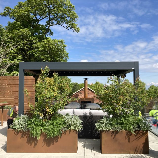 Contemporary Rooftop Garden, Manchester